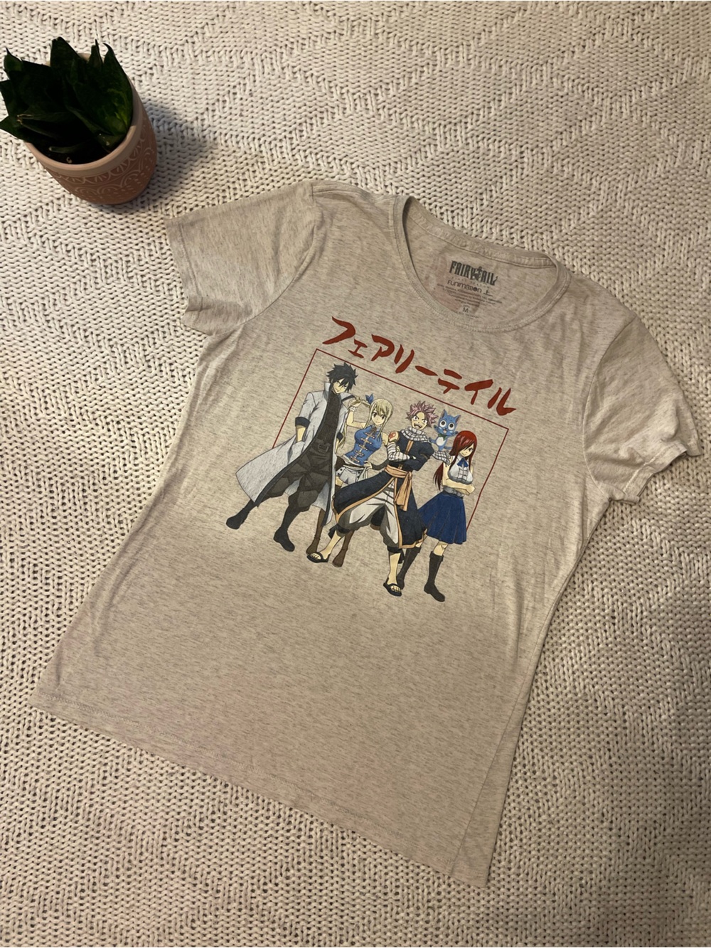 Funimation Fairy Tail Final Season Team Natsu Graphic Tee Gray Medium Anime